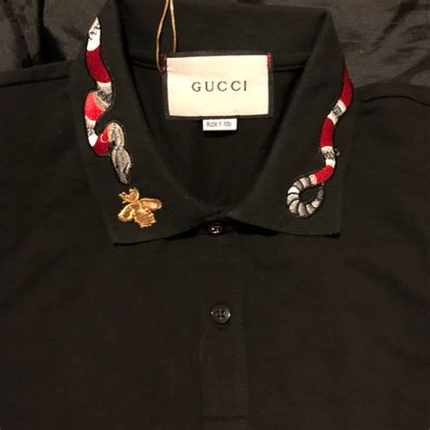 gucci shirt snake free shipping|Gucci polo snake collar.